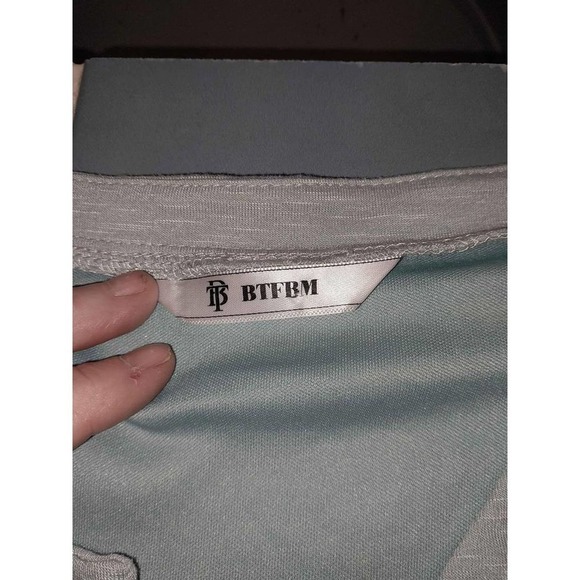 BTFBM Dress.  Light teal.  High low.  Size Medium - Picture 3 of 3